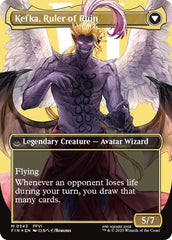 Kefka, Court Mage // Kefka, Ruler of Ruin (Borderless) (Surge Foil) [FINAL FANTASY] | PLUS EV GAMES 