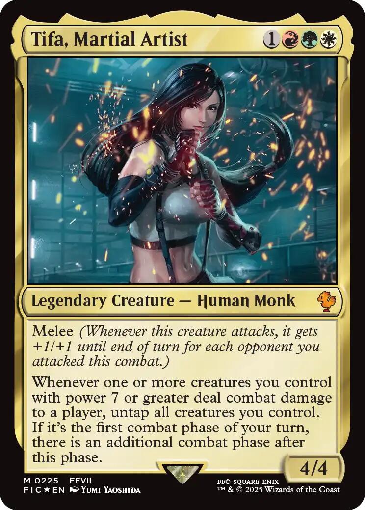 Tifa, Martial Artist (Surge Foil) [FINAL FANTASY Commander] | PLUS EV GAMES 