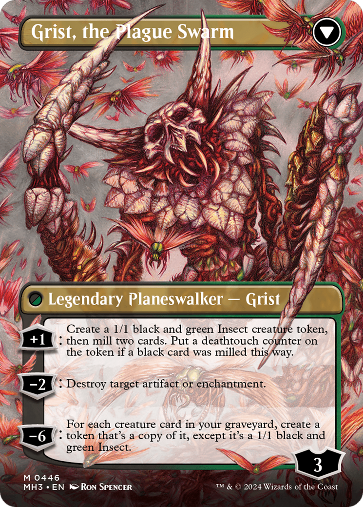 Grist, Voracious Larva // Grist, the Plague Swarm (Borderless) [Modern Horizons 3] | PLUS EV GAMES 