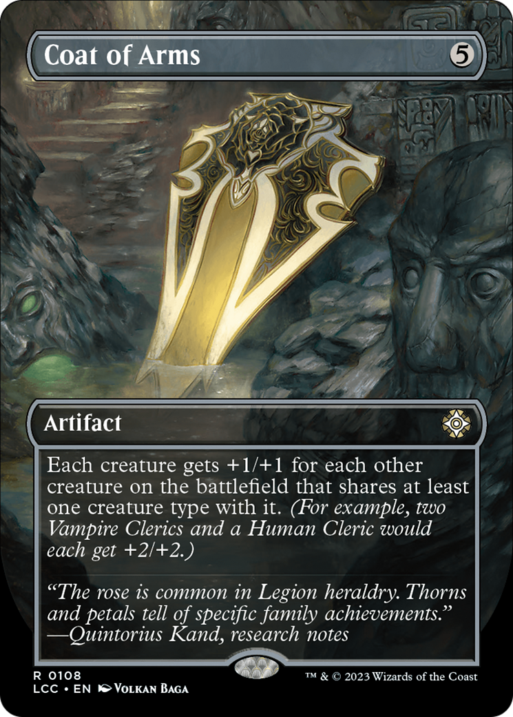 Coat of Arms (Borderless) [The Lost Caverns of Ixalan Commander] | PLUS EV GAMES 