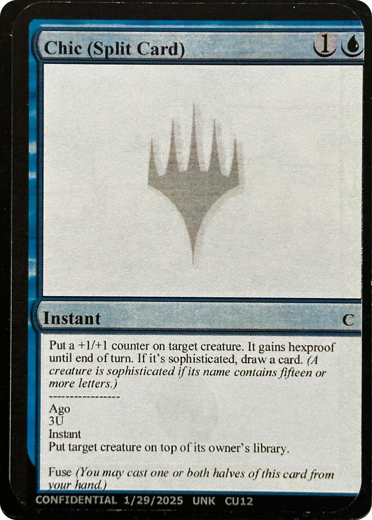 Chic (Split Card) [Unknown Event] | PLUS EV GAMES 