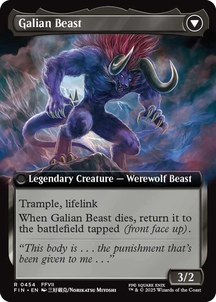 Vincent Valentine // Galian Beast (Extended Art) [FINAL FANTASY] | PLUS EV GAMES 