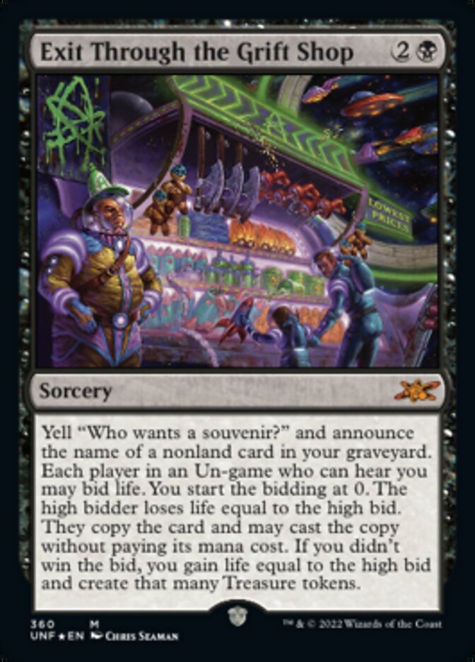 Exit Through the Grift Shop (Galaxy Foil) [Unfinity] | PLUS EV GAMES 