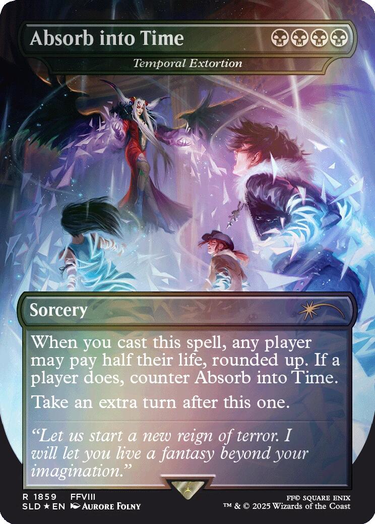 Absorb into Time - Temporal Extortion (Rainbow Foil) [Secret Lair Drop Series] | PLUS EV GAMES 