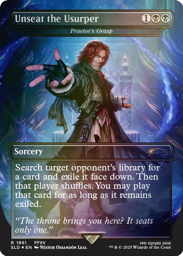 Unseat the Usurper - Praetor's Grasp (Rainbow Foil) [Secret Lair Drop Series] | PLUS EV GAMES 
