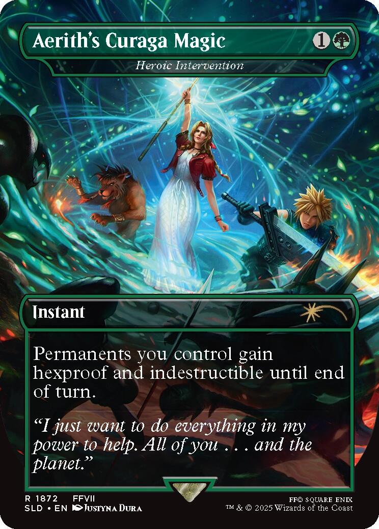 Aerith's Curaga Magic - Heroic Intervention [Secret Lair Drop Series] | PLUS EV GAMES 