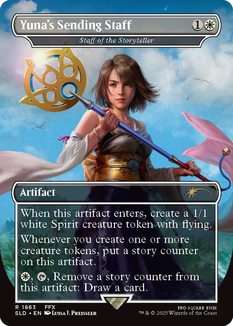 Yuna's Sending Staff - Staff of the Storyteller [Secret Lair Drop Series] | PLUS EV GAMES 
