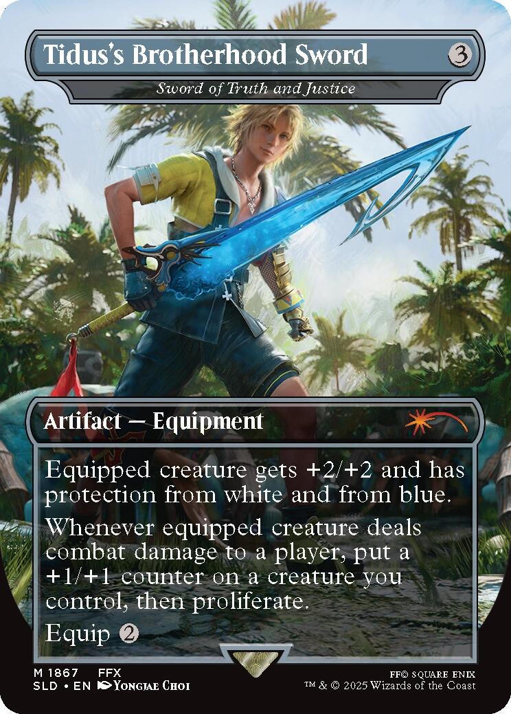 Tidus's Brotherhood Sword - Sword of Truth and Justice [Secret Lair Drop Series] | PLUS EV GAMES 