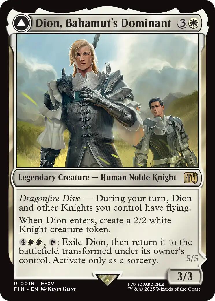 Dion, Bahamut's Dominant // Bahamut, Warden of Light [FINAL FANTASY] | PLUS EV GAMES 