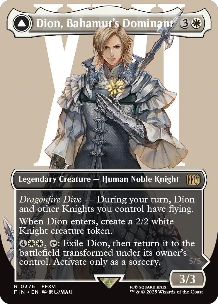 Dion, Bahamut's Dominant // Bahamut, Warden of Light (Borderless) [FINAL FANTASY] | PLUS EV GAMES 