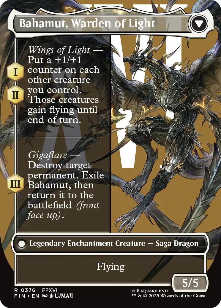 Dion, Bahamut's Dominant // Bahamut, Warden of Light (Borderless) [FINAL FANTASY] | PLUS EV GAMES 