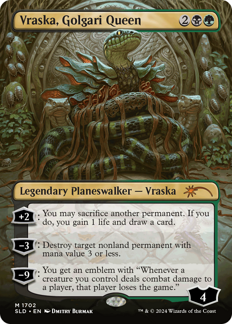 Vraska, Golgari Queen (1702) (Rainbow Foil) [Secret Lair Drop Series] | PLUS EV GAMES 