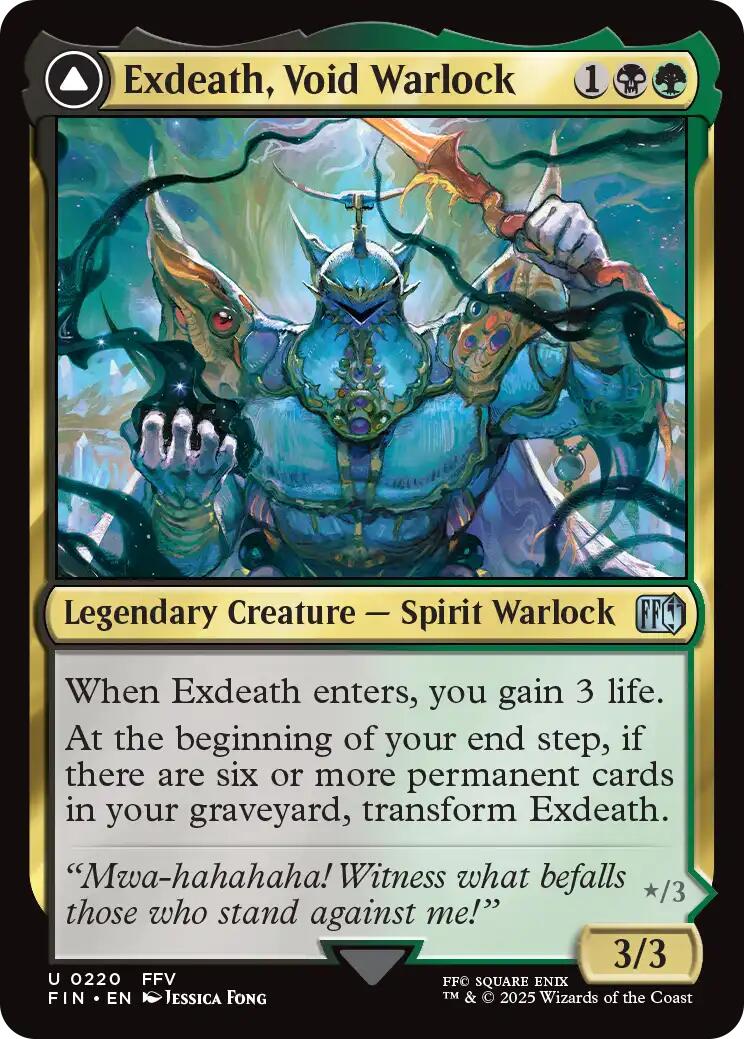 Exdeath, Void Warlock // Neo Exdeath, Dimension's End [FINAL FANTASY] | PLUS EV GAMES 