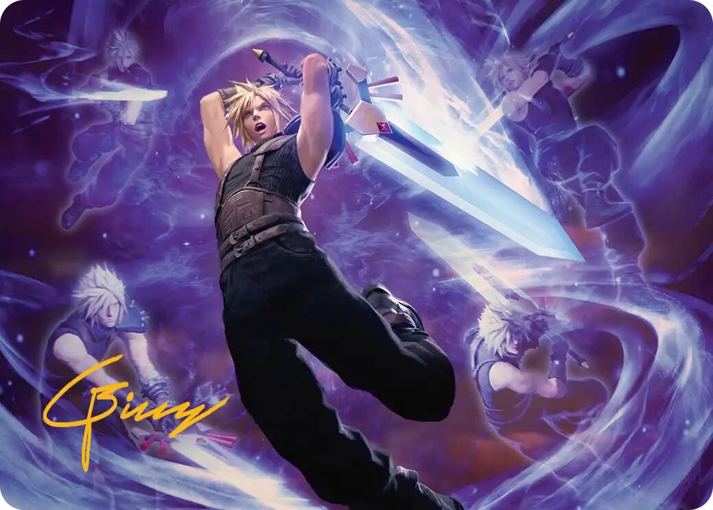 Cloud's Limit Break Art Card (Gold-Stamped Signature) [FINAL FANTASY Art Series] | PLUS EV GAMES 