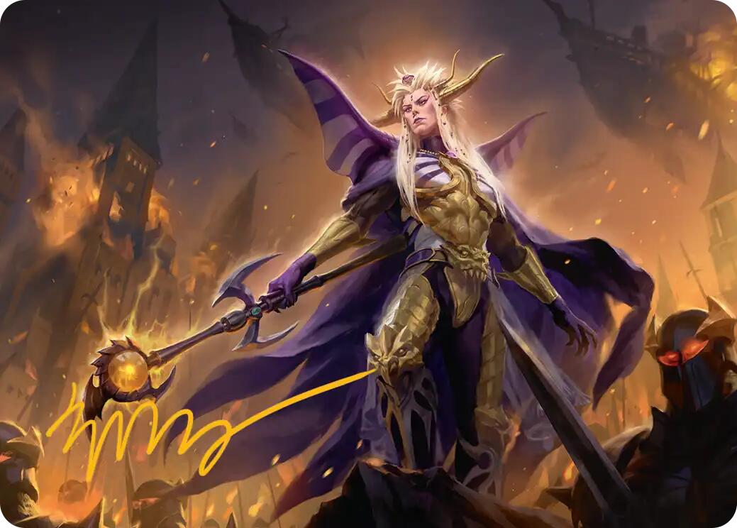 The Emperor of Palamecia Art Card (Gold-Stamped Signature) [FINAL FANTASY Art Series] | PLUS EV GAMES 