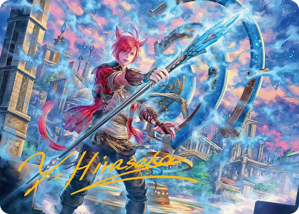 G'raha Tia, Scion Reborn Art Card (19) (Gold-Stamped Signature) [FINAL FANTASY Art Series] | PLUS EV GAMES 