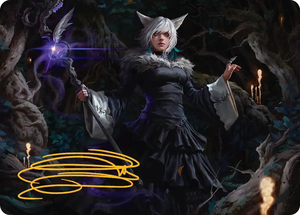 Y'shtola, Night's Blessed Art Card (21) (Gold-Stamped Signature) [FINAL FANTASY Art Series] | PLUS EV GAMES 