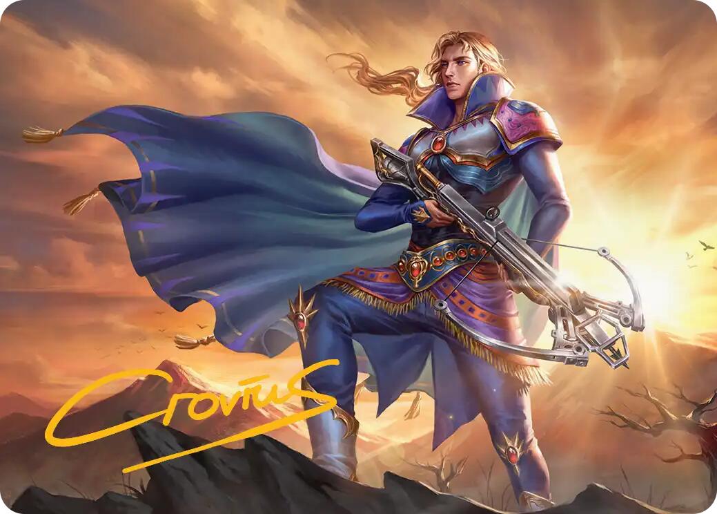 Edgar, Master Machinist Art Card (Gold-Stamped Signature) [FINAL FANTASY Art Series] | PLUS EV GAMES 