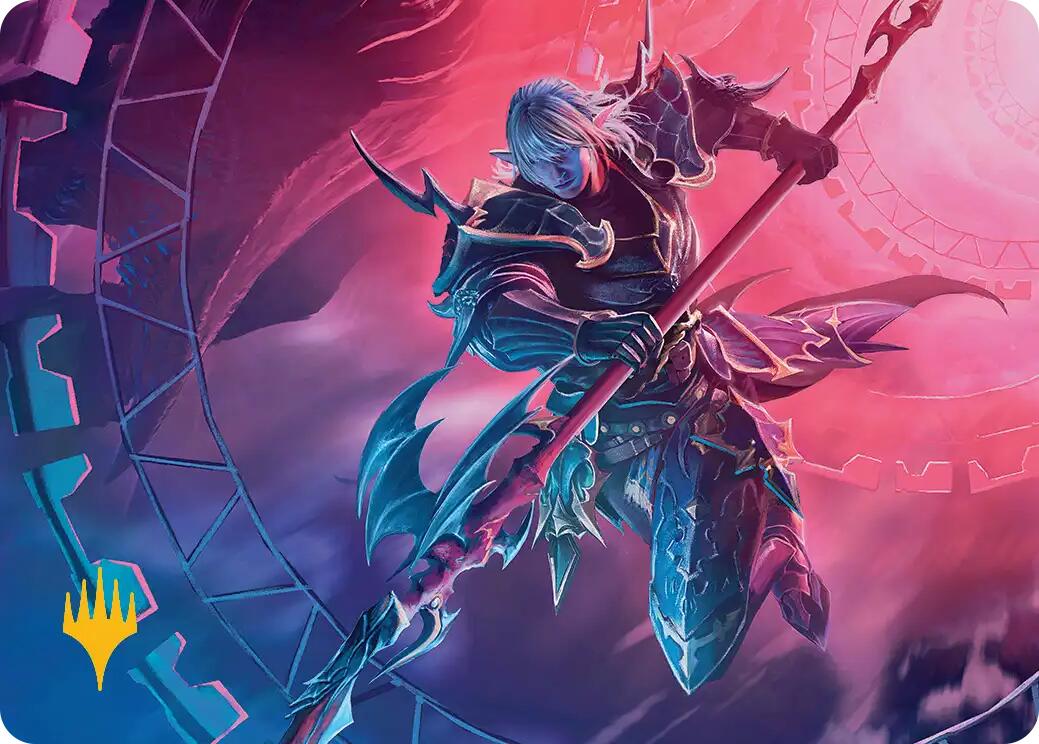 Estinien Varlineau Art Card (Gold-Stamped Planeswalker Symbol) [FINAL FANTASY Art Series] | PLUS EV GAMES 