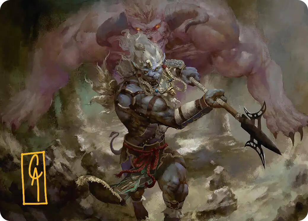Kimahri, Valiant Guardian Art Card (Gold-Stamped Signature) [FINAL FANTASY Art Series] | PLUS EV GAMES 