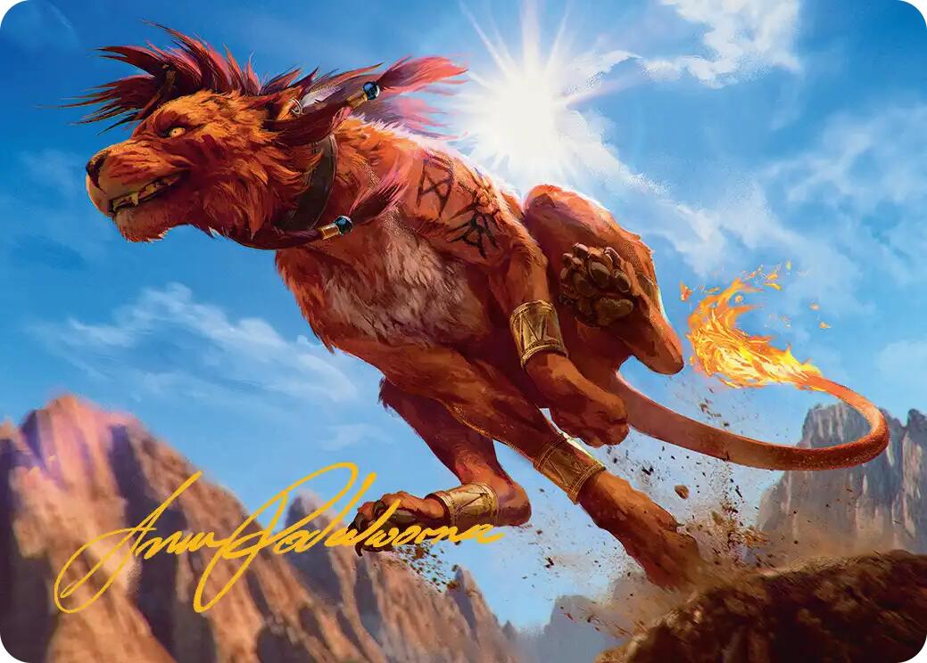 Red XIII, Proud Warrior Art Card (Gold-Stamped Signature) [FINAL FANTASY Art Series] | PLUS EV GAMES 