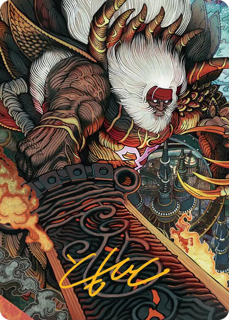 Braska's Final Aeon Art Card (Gold-Stamped Signature) [FINAL FANTASY Art Series] | PLUS EV GAMES 