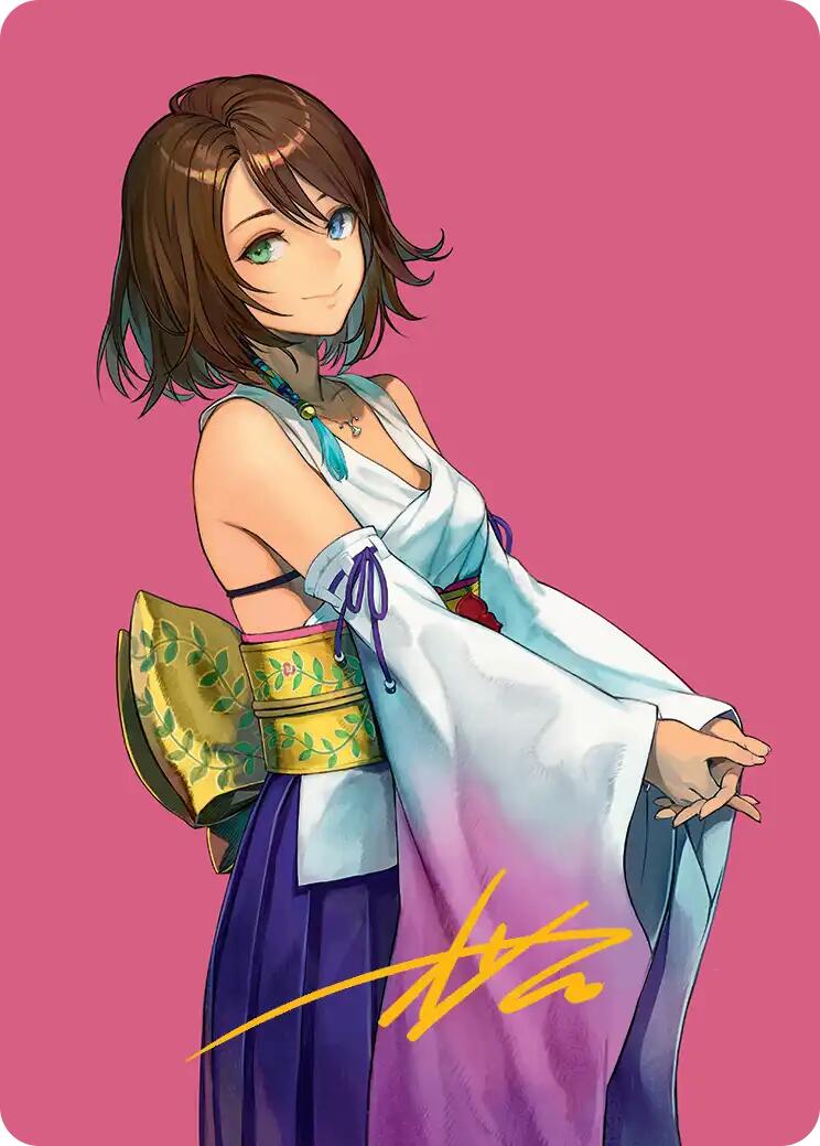 Yuna, Hope of Spira Art Card (Gold-Stamped Signature) [FINAL FANTASY Art Series] | PLUS EV GAMES 