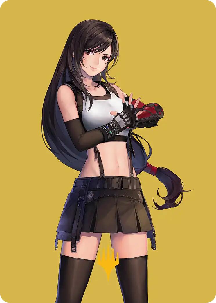 Tifa, Martial Artist Art Card (Gold-Stamped Planeswalker Symbol) [FINAL FANTASY Art Series] | PLUS EV GAMES 