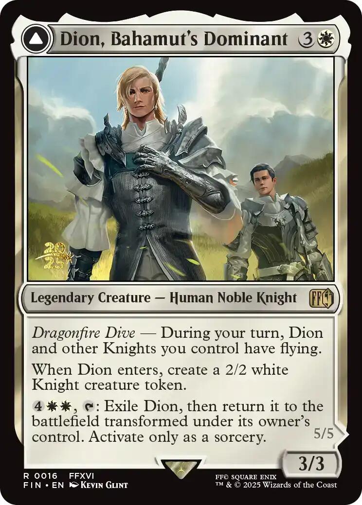 Dion, Bahamut's Dominant // Bahamut, Warden of Light [FINAL FANTASY Prerelease Promo] | PLUS EV GAMES 