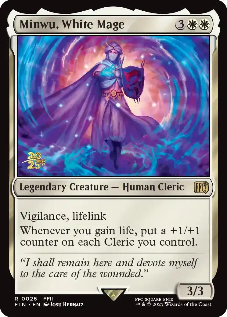 Minwu, White Mage [FINAL FANTASY Prerelease Promo] | PLUS EV GAMES 