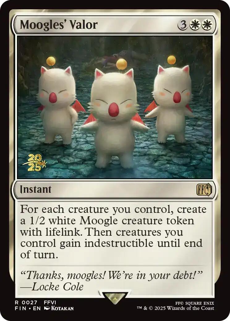 Moogles' Valor [FINAL FANTASY Prerelease Promo] | PLUS EV GAMES 
