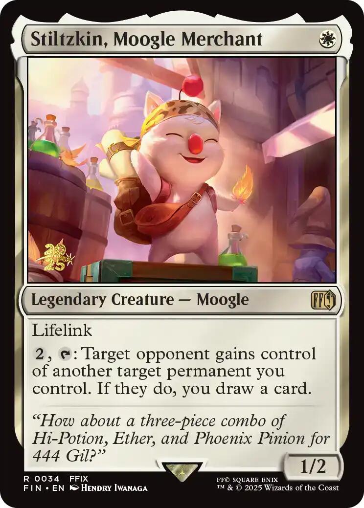 Stiltzkin, Moogle Merchant [FINAL FANTASY Prerelease Promo] | PLUS EV GAMES 