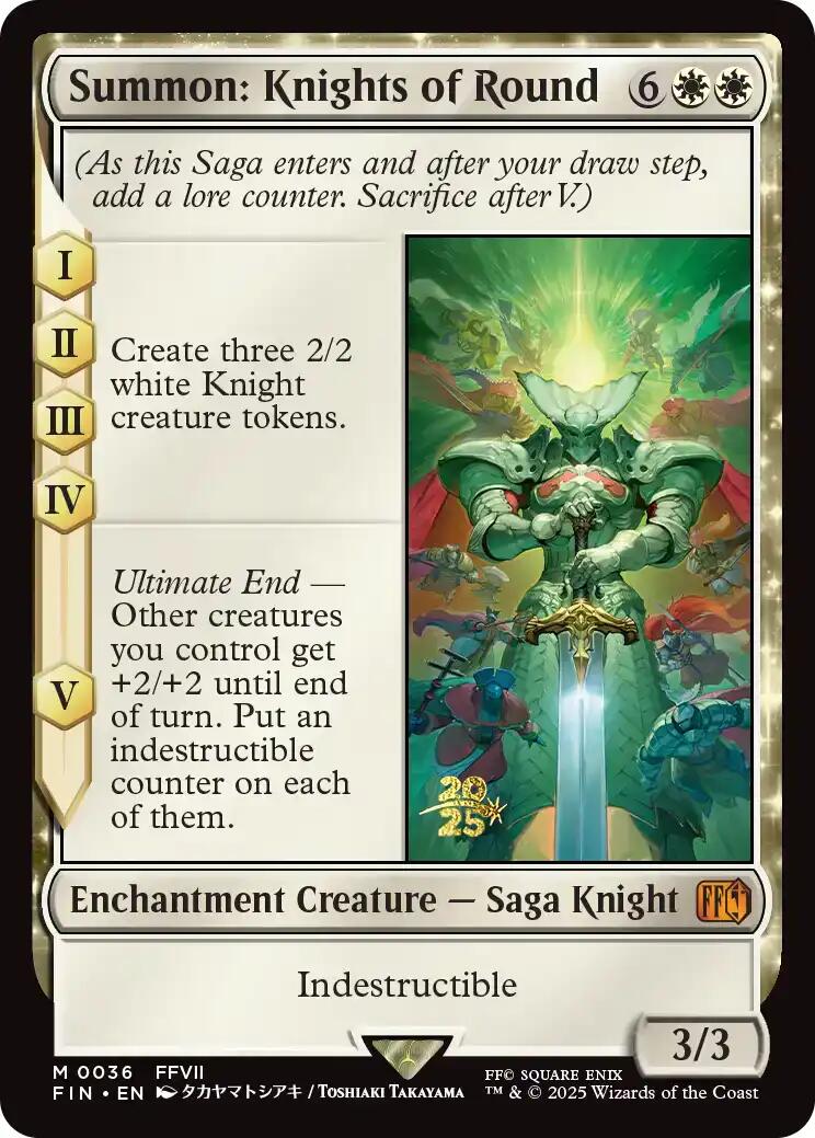 Summon: Knights of Round [FINAL FANTASY Prerelease Promo] | PLUS EV GAMES 