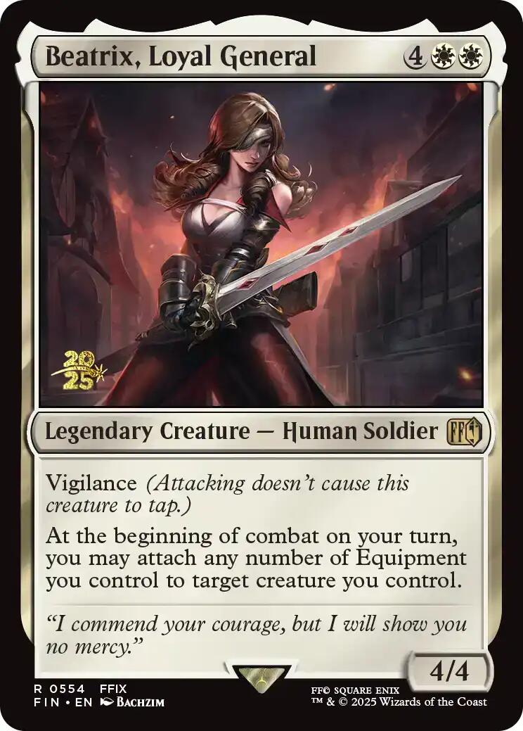 Beatrix, Loyal General [FINAL FANTASY Prerelease Promo] | PLUS EV GAMES 