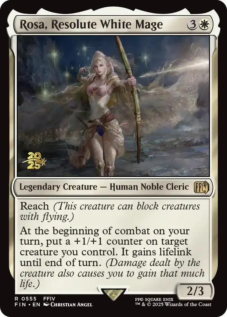 Rosa, Resolute White Mage [FINAL FANTASY Prerelease Promo] | PLUS EV GAMES 