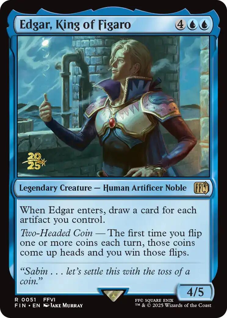 Edgar, King of Figaro [FINAL FANTASY Prerelease Promo] | PLUS EV GAMES 