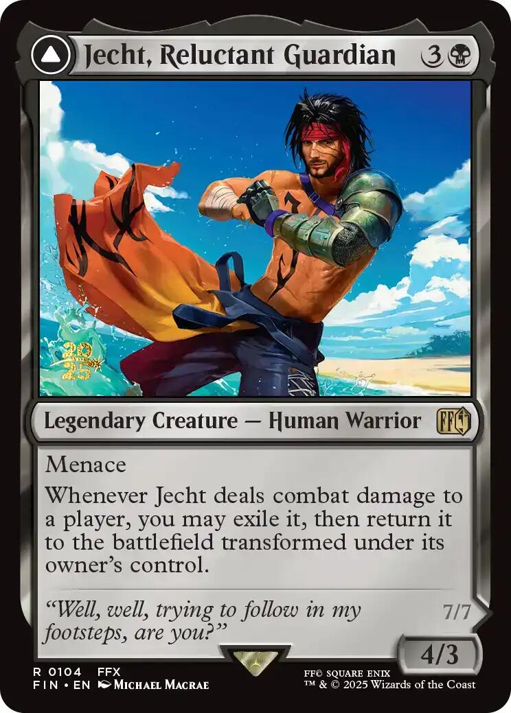 Jecht, Reluctant Guardian // Braska's Final Aeon [FINAL FANTASY Prerelease Promo] | PLUS EV GAMES 