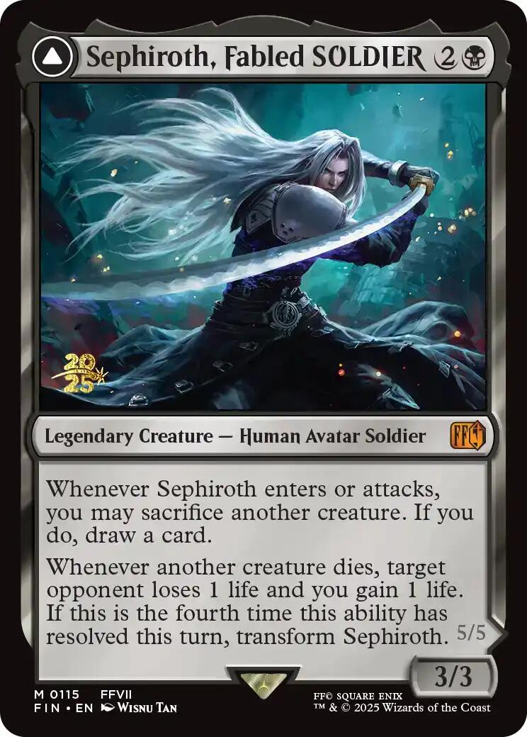 Sephiroth, Fabled SOLDIER [FINAL FANTASY Prerelease Promo] | PLUS EV GAMES 