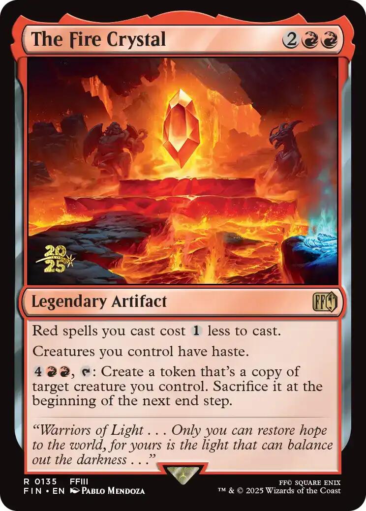 The Fire Crystal [FINAL FANTASY Prerelease Promo] | PLUS EV GAMES 