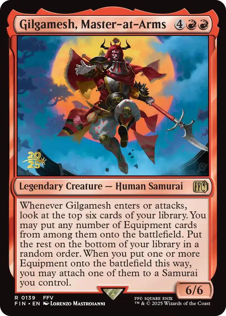 Gilgamesh, Master-at-Arms [FINAL FANTASY Prerelease Promo] | PLUS EV GAMES 