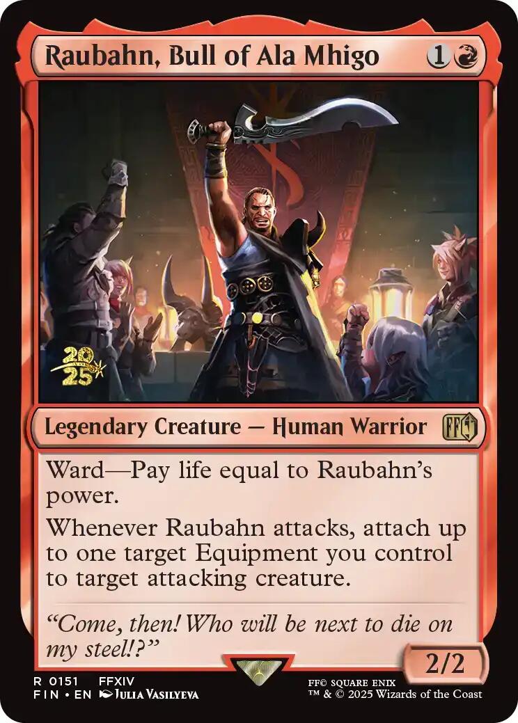 Raubahn, Bull of Ala Mhigo [FINAL FANTASY Prerelease Promo] | PLUS EV GAMES 