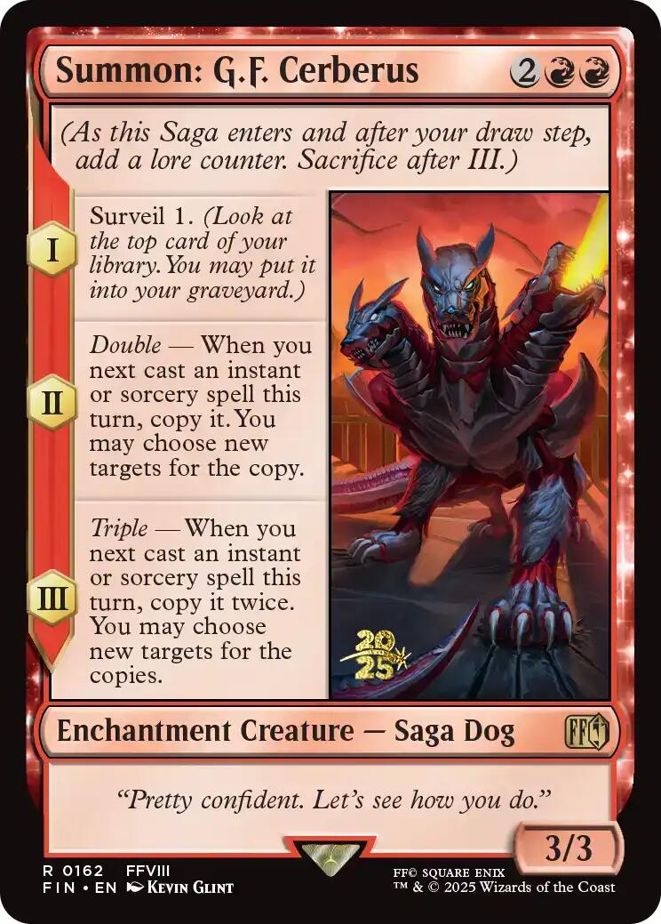 Summon: G.F. Cerberus [FINAL FANTASY Prerelease Promo] | PLUS EV GAMES 