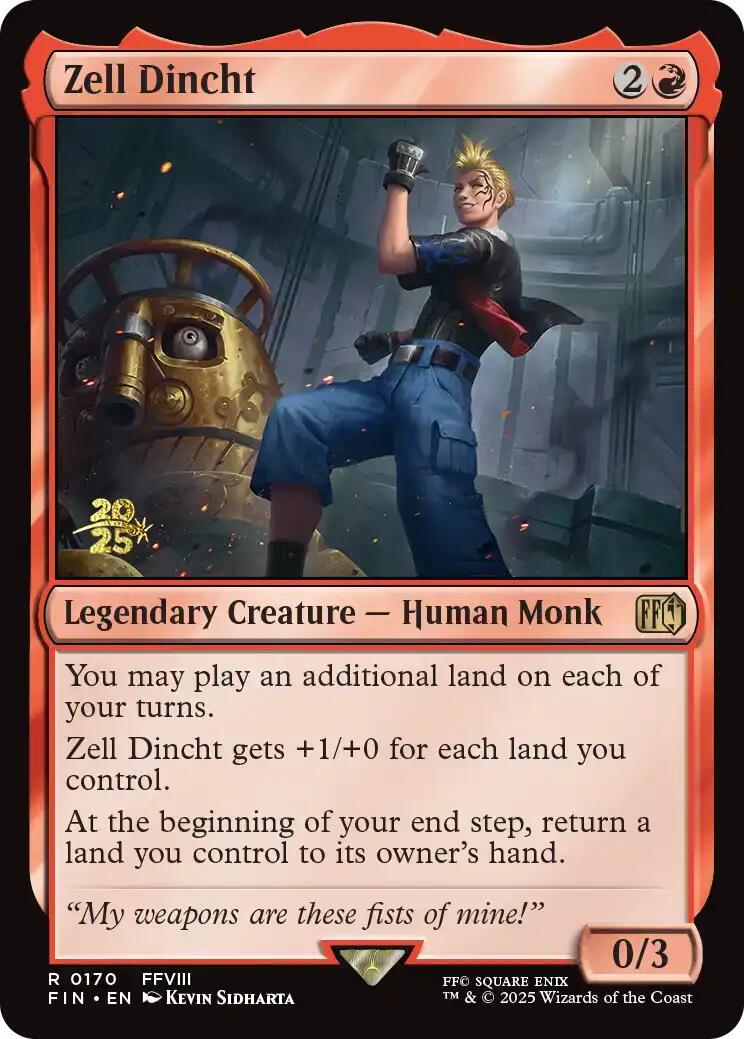 Zell Dincht [FINAL FANTASY Prerelease Promo] | PLUS EV GAMES 