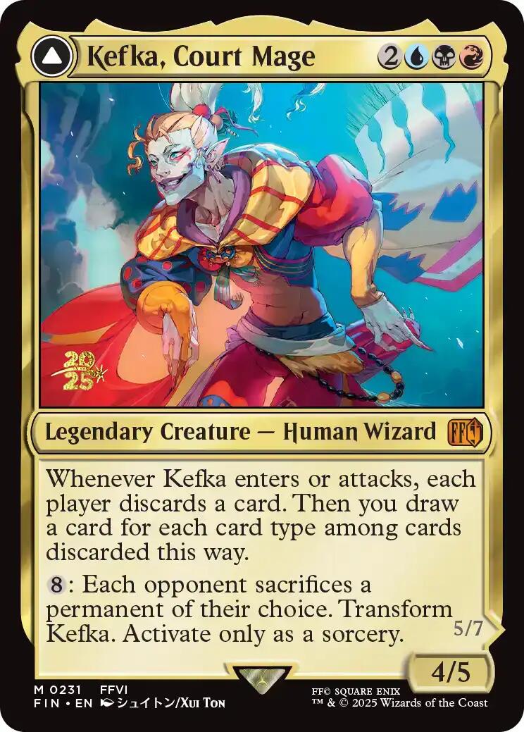 Kefka, Court Mage // Kefka, Ruler of Ruin [FINAL FANTASY Prerelease Promo] | PLUS EV GAMES 