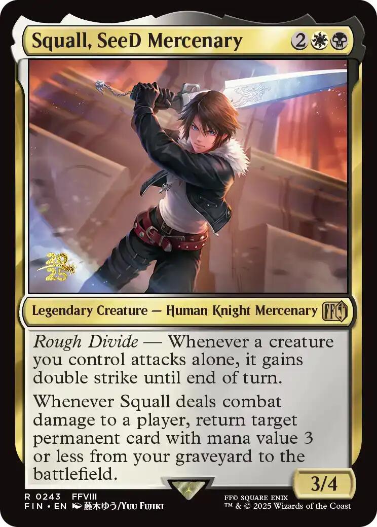 Squall, SeeD Mercenary [FINAL FANTASY Prerelease Promo] | PLUS EV GAMES 