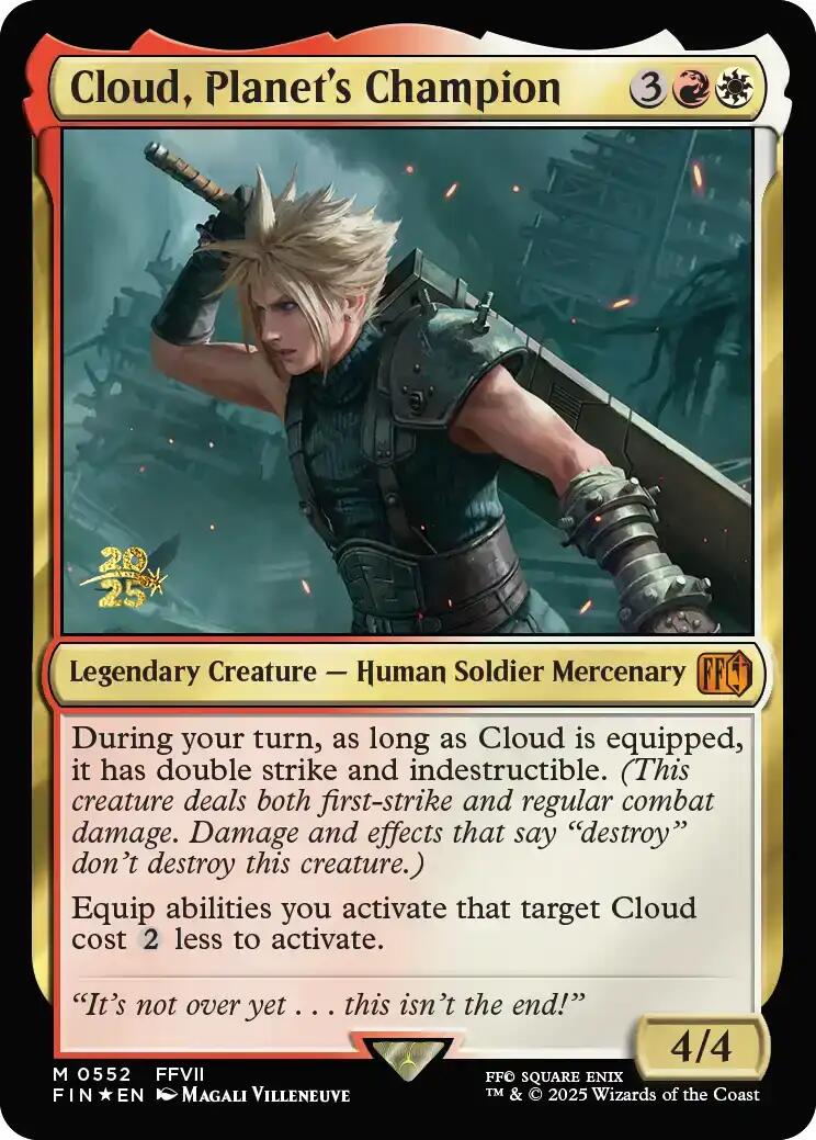 Cloud, Planet's Champion [FINAL FANTASY Prerelease Promo] | PLUS EV GAMES 