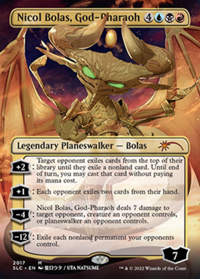 Nicol Bolas, God-Pharaoh (Borderless) [Secret Lair Countdown Kit] | PLUS EV GAMES 
