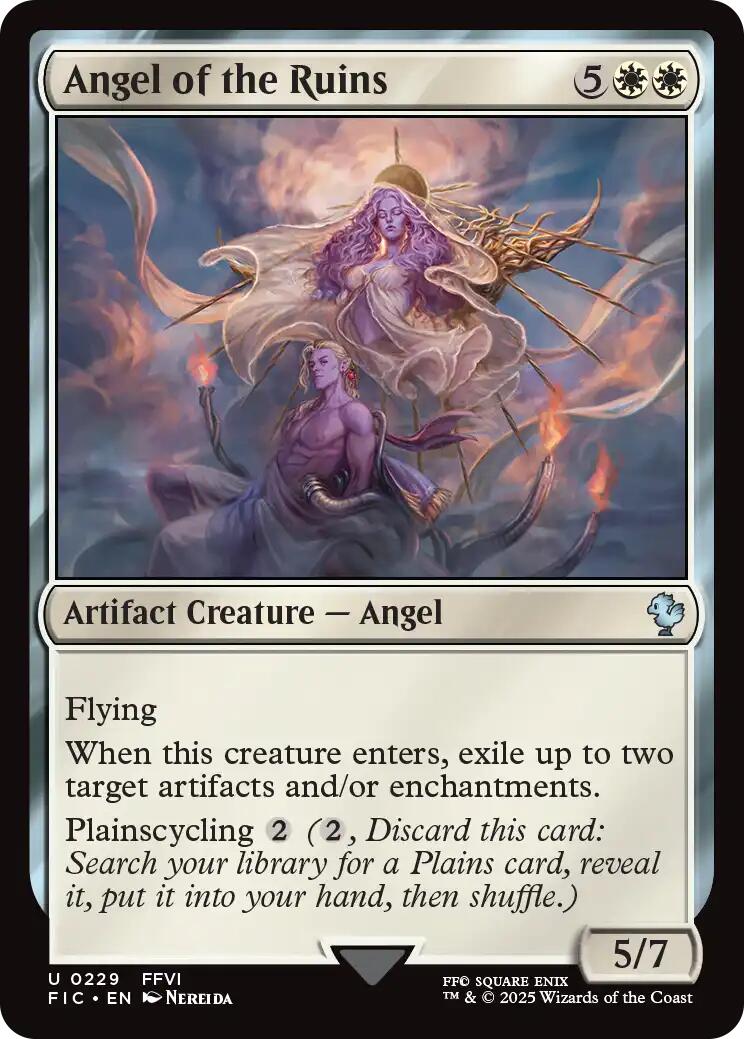 Angel of the Ruins (Surge Foil) [FINAL FANTASY Commander] | PLUS EV GAMES 