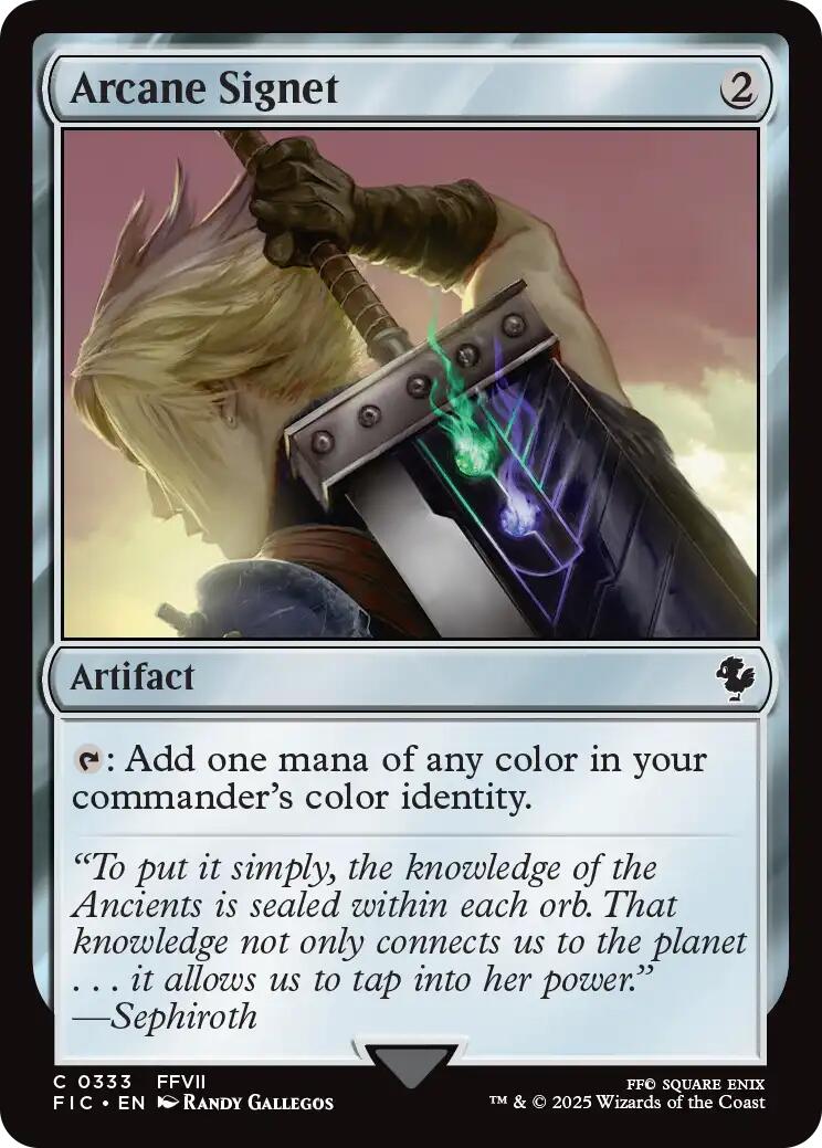 Arcane Signet (0333) (Surge Foil) [FINAL FANTASY Commander] | PLUS EV GAMES 