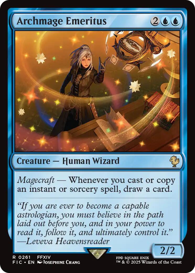 Archmage Emeritus (Surge Foil) [FINAL FANTASY Commander] | PLUS EV GAMES 